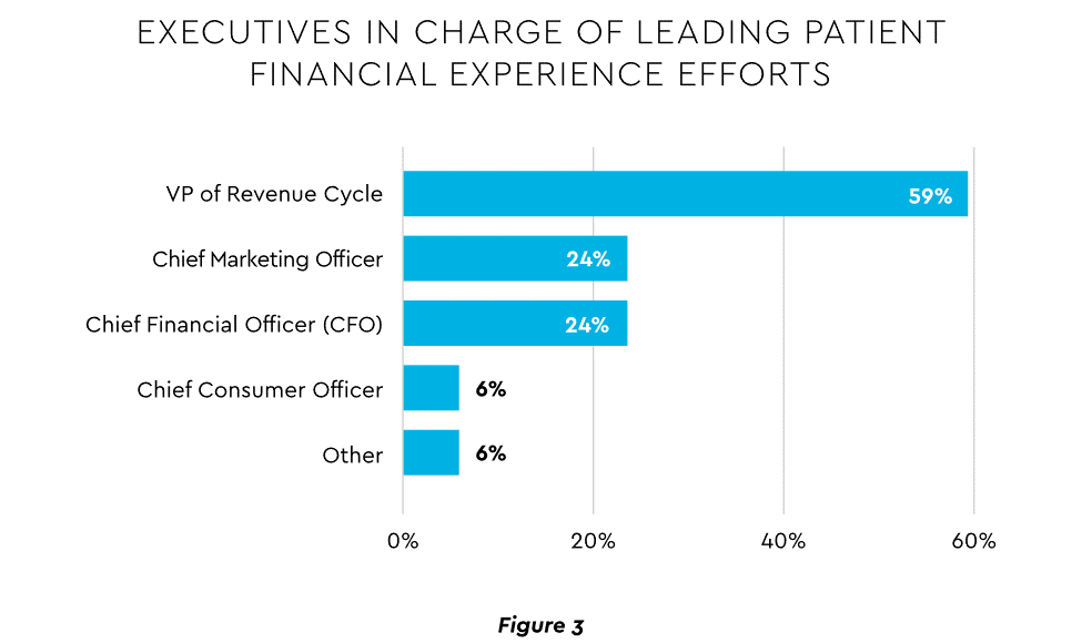 Executives in charge of leading patient financial experience efforts