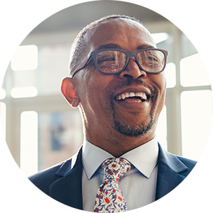 man smiling
